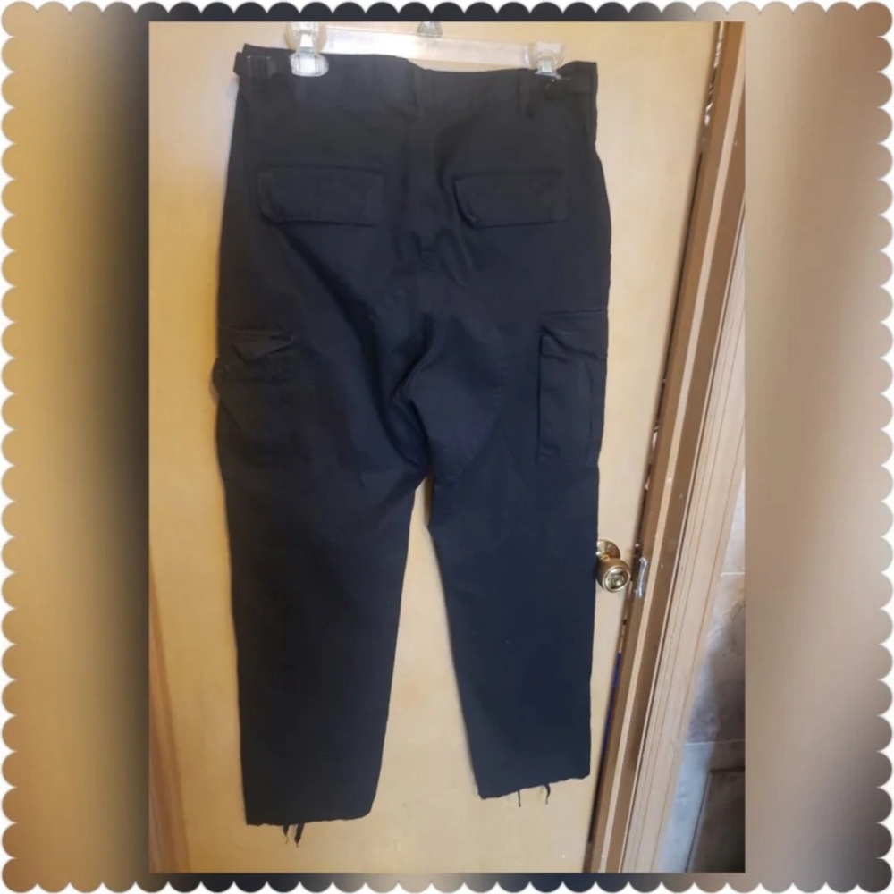 Men's Black adjustable Cargo Pants